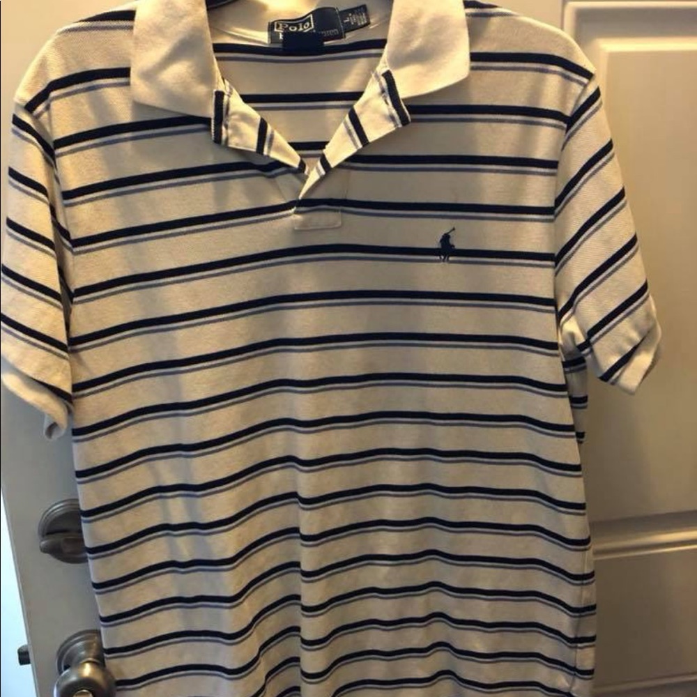 Striped polo shirt